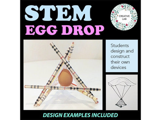 Egg Drop Challenge - STEM Contest // Printable Teaching Resource // Science Fair // Science // Physics // Engineering