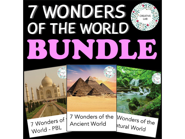 7 Wonders of the World Bundle - PBL // Project Based Learning