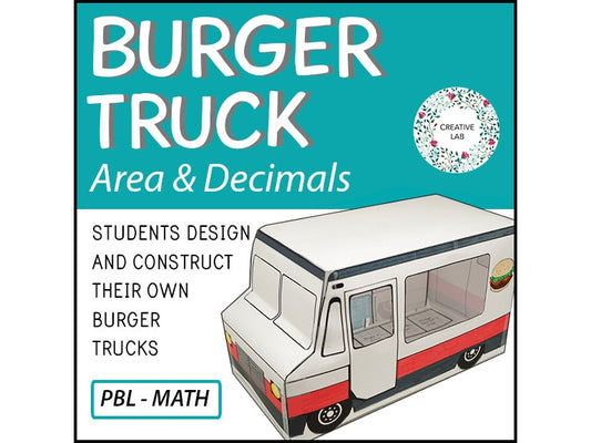 Run A Burger Truck - Math - PBL // Printable Teaching Resource // No Prep Classroom // Project Based Learning