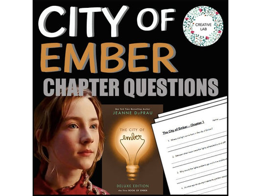 The City of Ember - Chapter Comprehension Questions & Answers // Printable Teaching Resource // No Prep Classroom //