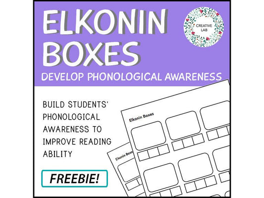 Elkonin Boxes - Phonological Awareness - Reading Strategies // Printable Teaching Resource // No Prep Classroom //