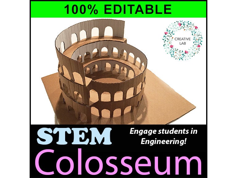 Roman Colosseum 3D Model - 100% Editable // History Teaching Resource //