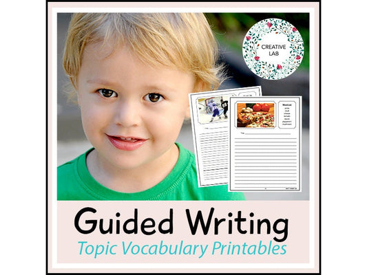 ESL - ELL - Writing Worksheets // Spelling, Vocabulary, Writing //Printable Teacher School Resource // No Prep Classroom //