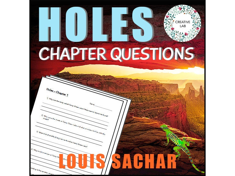 HOLES - Book Chapter Comprehension Questions & Answers // Printable Teaching Lesson School Resource // English Literature Reading Writing