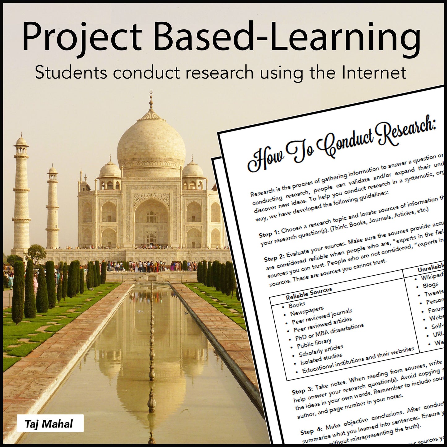 7 Wonders of the World Research Project // Teaching Resource // No Prep Classroom //