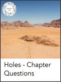 HOLES - Book Chapter Comprehension Questions & Answers // Printable Teaching Lesson School Resource // English Literature Reading Writing