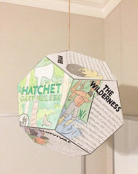 Hatchet - Book Novel Study Project Craft - PBL // Printable Teaching Lesson School Resource // No Prep Classroom //