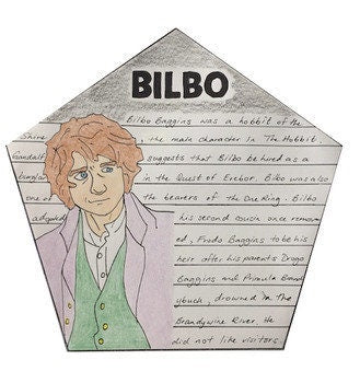 The Hobbit - Book Novel Study Project Craft - PBL Project Based Learning // Printable Teaching Lesson School Resource // English Reading