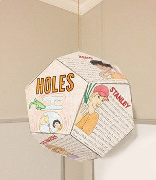 Holes Novel Study Project Craft - PBL // Printable Teaching Lesson School Resource // No Prep Classroom / English Language Arts Reading Book