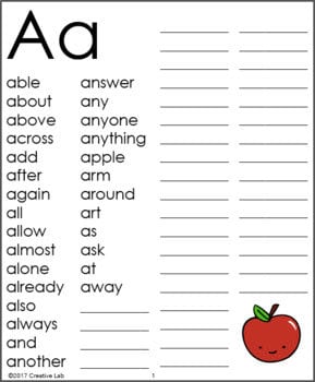 Spelling Dictionary // Primary Word Book A - Z