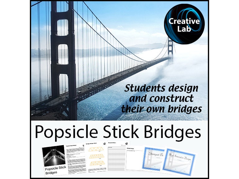 Popsicle Stick Bridge Contest - 100% Editable