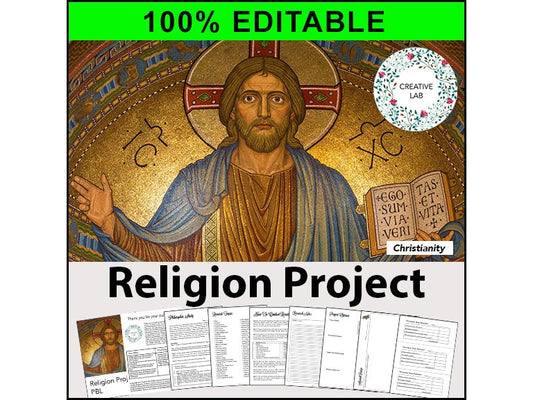 Religion Research Project - 100% Editable