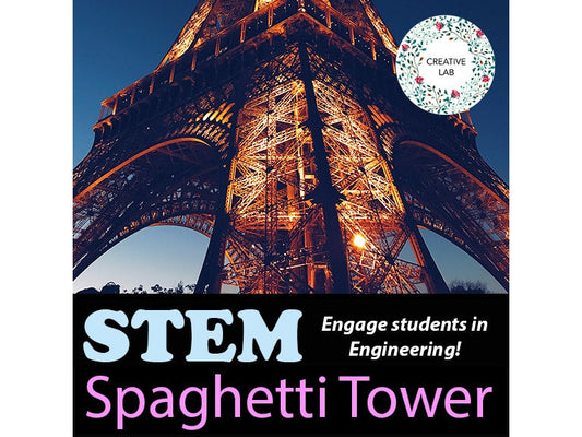 Engineering Design Challenge - Spaghetti Tower - 100% Editable // Printable Teaching Resource // No Prep Classroom //