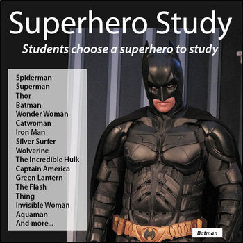 Superhero Research Project // Printable Teaching Resource // No Prep Classroom //