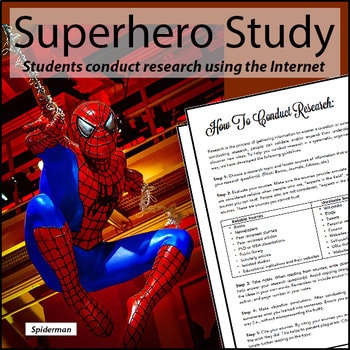 Superhero Research Project // Printable Teaching Resource // No Prep Classroom //