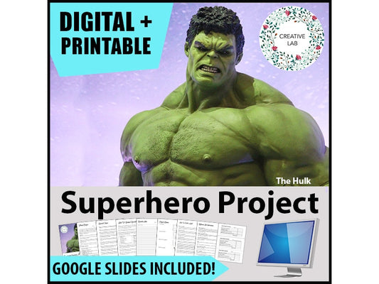 Superhero Research Project // Printable Teaching Resource // No Prep Classroom //