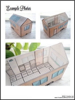 Build a Tiny Home House - Math & Design // Printable Teaching Resource // No Prep Classroom //