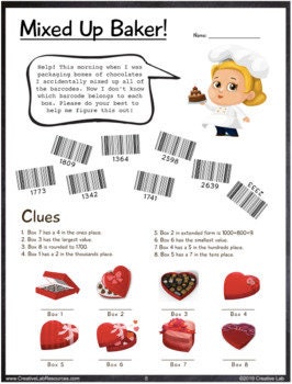 Valentines Day Math Mysteries // Printable Teaching Resource // No Prep Classroom //