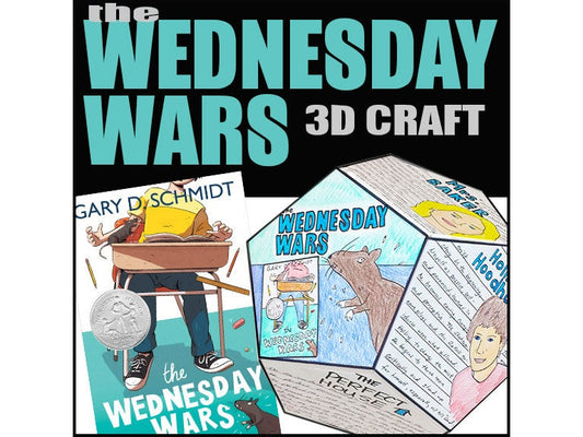 The Wednesday Wars - Novel Study Project Craft // Printable Teaching Resource // No Prep Classroom //