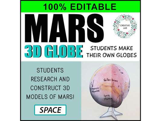 Mars 3D Globe Research Project - 100% Editable