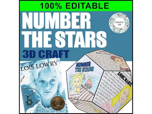 Number the Stars - Novel Study Project Craft - 100% EDITABLE