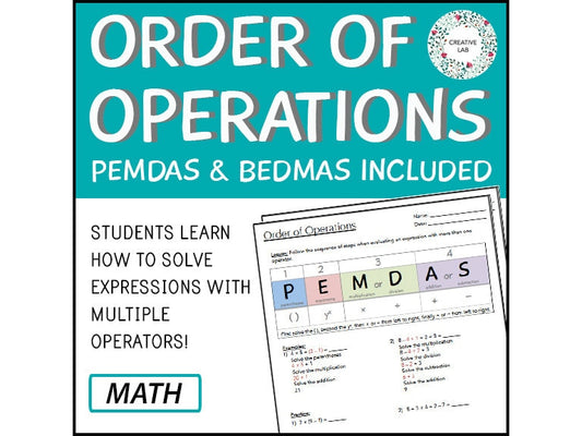 Order of Operations - PEMDAS & BEDMAS