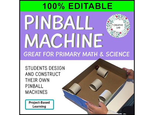 Pinball Machine - Primary - STEM - 100% Editable