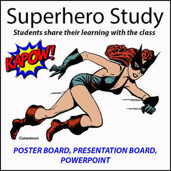 Superhero Research Project // Printable Teaching Resource // No Prep Classroom //