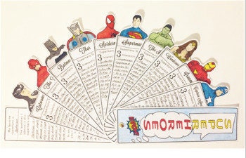 Superhero Project - Interactive Fans - PBL // Printable Teaching Resource // No Prep Classroom //