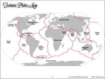 Tectonic Plates Globe - 3D World Map Model // Printable Teaching Resource // No Prep Classroom //