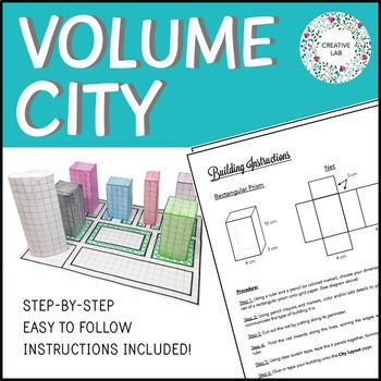 Volume City - Geometrocity Project // Printable Teaching Resource // No Prep Classroom //